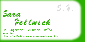 sara hellmich business card